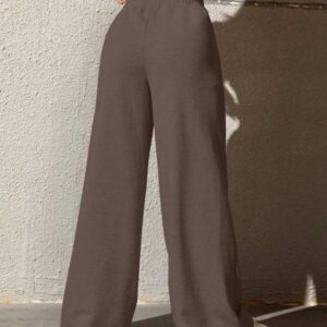 Wide Leg Drawstring Jogger – กางเกงวอร์มขากว้างเชือกรูด