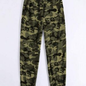 Camo Elastic Waist Jogger – กางเกงวอร์มลายพรางเอวยางยืด