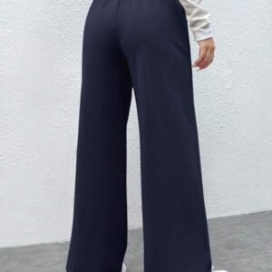 Wide Leg Drawstring Sweatpants – กางเกงสเวตแพนต์ขากว้างเชือกรูด